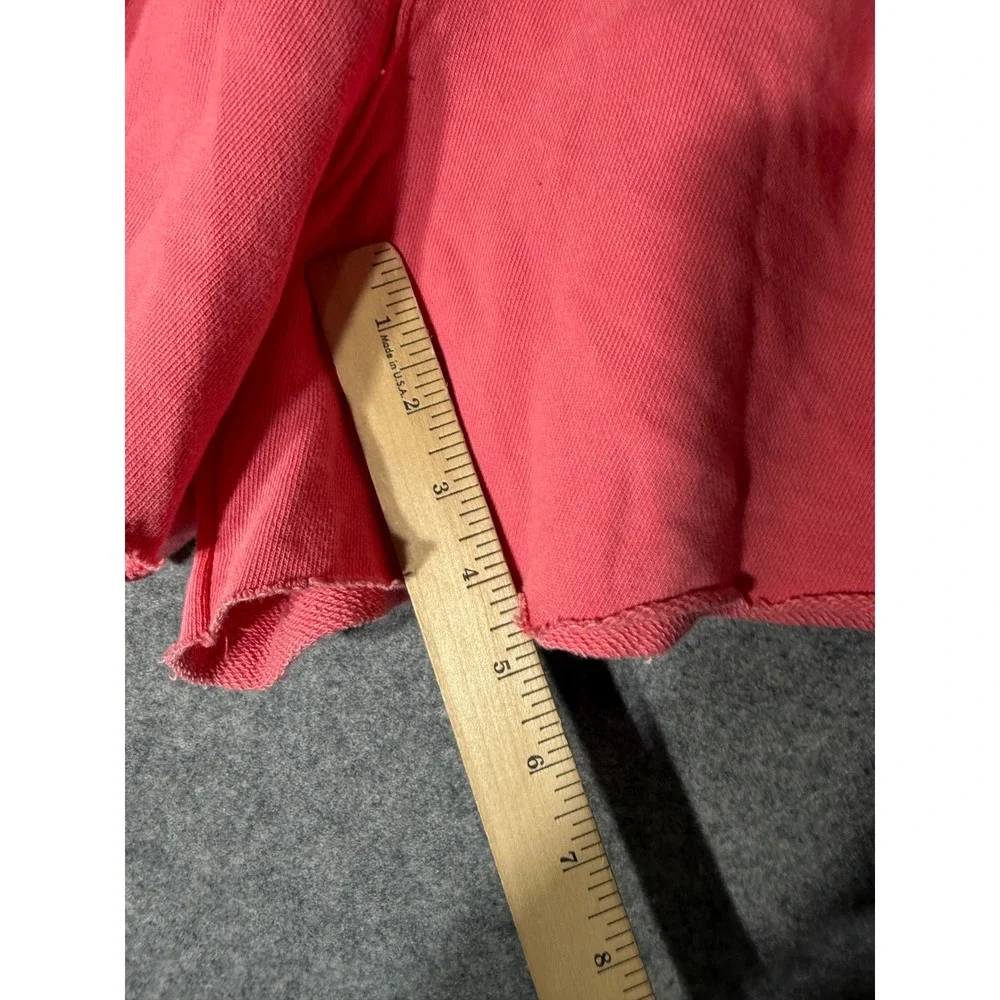 Aerie Pink High Waisted Fleece Sweat Shorts Raw Hem NWT Small comfort lounge